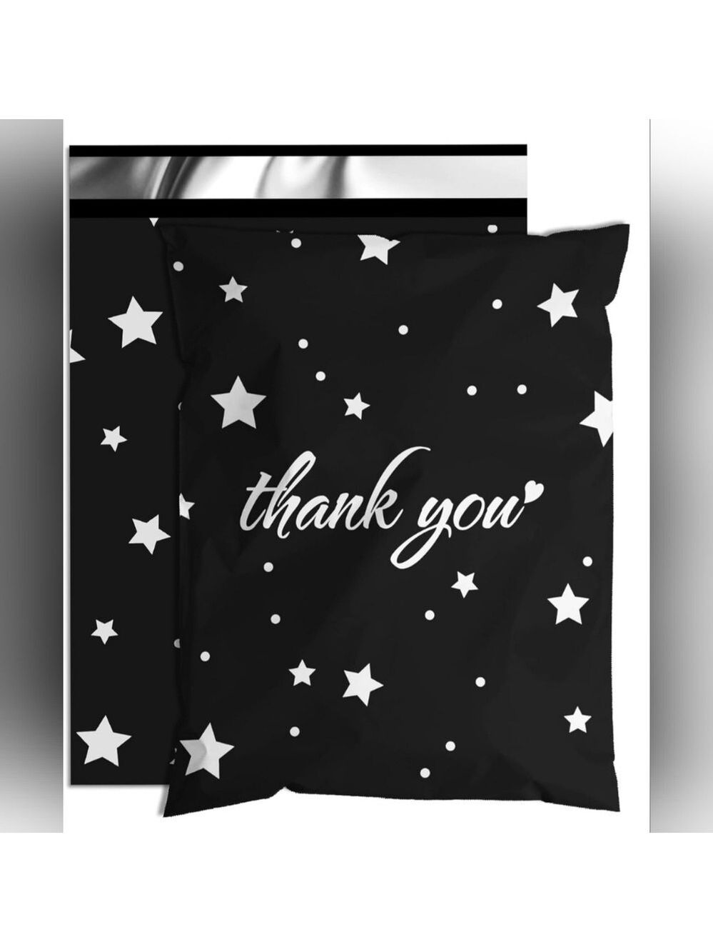 Black poly mailers size 14.5x19 inch